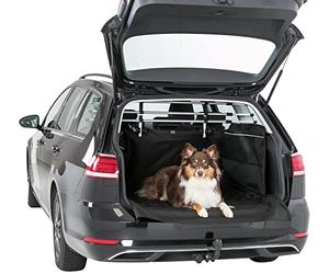 TRIXIE Couverture de protection pour le coffre - 2,10 x 1,75 m - avec protection pare-chocs - parties latérales hautes - fixation aux appuie-têtes - avec poches - dessous antidérapant - imperméable - 13204