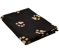 TRIXIE Couverture doublee Beany pour Chien, Noir, 100x70cm (Lot de 1)