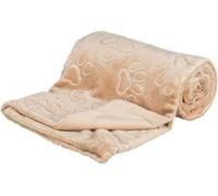 Trixie Couverture en peluche BARRY, velours double épaisseur, beige
