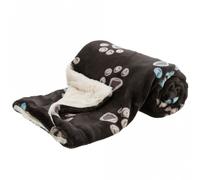 Couverture Jimmy, en Peluche Douce, 150 × 100 cm, Taupe/Beige