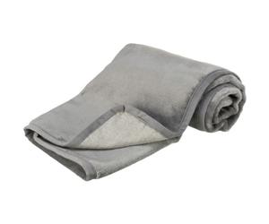 Trixie Couverture Levy Peluche 100×70cm Gris 1 Pièce