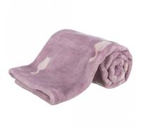 Couverture - Lilly - Peluche - 70x50 cm - Berry - Intérieur