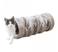 Trixie Crunch Tunnel En Peluche, 60 Cm - Gris