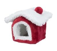 Trixie Cuddly Cave Souris/Hamster Rouge/Blanc 15x15x12 cm