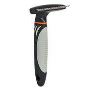 TRIXIE Démêleur de pelage poil long pour l'entretien du sous-poil - longueur des dents 2 cm - manche plastique caoutchouté - pour différents types de pelage - 10 x 15 cm - noir/bleu - 23793