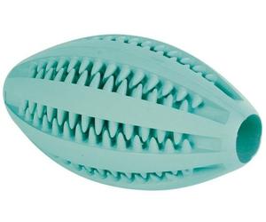 TRIXIE Denta Fun 11.5 cm - Balle dentaire en forme ballon de rugby parfumé à la menthe