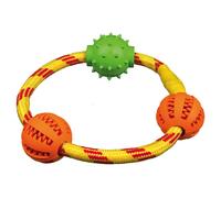 Trixie Denta Fun Anneau Avec Balles Pour Chiens, 20 Cm, Massage Des Gencives