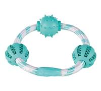 Trixie Jouet pour chien Denta Fun Anneau en corde avec balles Menthe Ø 20 cm