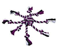 Trixie Denta Fun Jouet Corde pour chien avec balle tissée en, 44 x 7 cm, modèle aléatoire