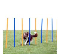 Trixie Dog Activity Agilité Slalom 115H x 3W x 115L centimeters 12 Pièces Bleu / Orange