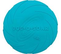 TRIXIE Dog Disc Jouet pour chien en gomme naturelle - résistant aux morsures - sans échardes - faible risque de blessure - ø 18 cm - bleu - 33501