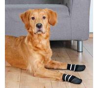 Trixie Dog Socks Anti-slip With Rubber Layer Around Black (Chaussettes pour chien antidérapantes avec couche de caoutchouc)
