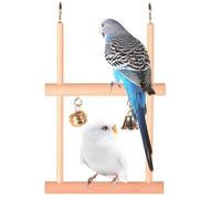 Trixie Double balançoire en bois avec cloche et clochette 12x20cm