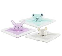 TRIXIE Doudou pour Chiots, 20 × 20 cm - Couverture froissante en Peluche avec Surface Douce, Jouet interactif pour câliner & occuper Les Jeunes Chiens