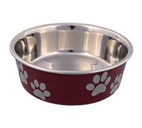 Trixie Écuelle pour chien acier inox enduit plastique extérieur 1,4 l / 21 cm