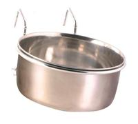 Trixie Ecuelle Inox Avec Support - 600ml - Ø12cm - Pour Perroquet Et Perruche