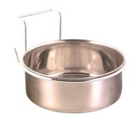 Trixie Ecuelle Inox Avec Support - 900ml - Ø14cm - Pour Perroquet Et Perruche