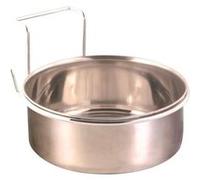 Trixie Écuelle inox avec support Ø14 cm 900 ml pour perroquet et perruche
