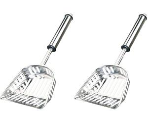 Trixie en Acier Inoxydable Cuillère pour litière agglomérante, Medium (Lot de 2)