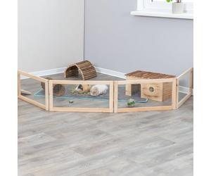 TRIXIE Enceinte d'intérieur pour cochons d'Inde, 4 éléments de 60 × 30 cm chacun