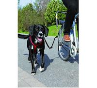 TRIXIE Ensemble laisse de vélo pour chien Argenté et Noir 1287