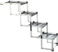 TRIXIE Escalier pliable pour animaux domestiques 4 marches 160x70 cm Aluminium