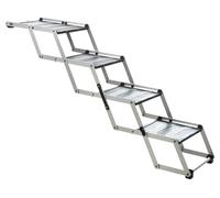 TRIXIE Escalier Pliable Robuste à 4 marches pour Animaux de Compagnie, Aluminium léger, escaliers Portables, marches pour Animaux de Compagnie