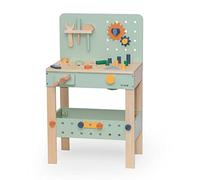 Trixie - Établi de Bricolage en Bois certifié FSC avec Outils et Accessoires - Jouet pour Enfants à partir de 3 Ans