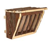 Trixie Étagère à Foin Bois 20x15x17cm pour Rongeurs - Futterstation Heu & Herbe
