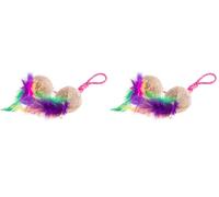 TRIXIE - filaballe Jouet a Plumes pour Chat - Coloris Assortis (Lot de 2)