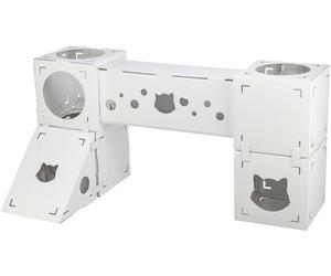 TRIXIE Finca Felice Niche modulaire en Carton ondulé pour Chat d'intérieur et Tour de Jeu, modules combinables Individuellement pour Jouer et se détendre, matériau 100% recyclé pour Chats jusqu'à 8,2