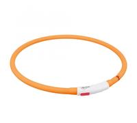 Trixie Flash anneau lumineux USB en silicone - orange