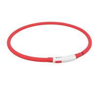 Trixie Flash anneau lumineux USB en silicone - rouge