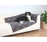 Trixie Fleecedecke Barney Knochenmotiv - 150 x 100 cm - Taupe