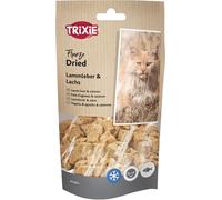 Trixie Freeze Dried Foie d'agneau & Saumon | Pack Double | 2 x 25 g | Aliment complémentaire pour Chats | Snack lyophilisé | Adapté en Cas d'allergies Alimentaires | sans additifs