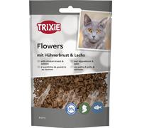 Trixie Friandises pour Chat Flowers - Ingrédients sélectionnés - 50 g - Délicieuses friandises pour Chat avec Poitrine de Poulet et Saumon - 42773