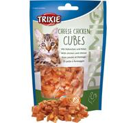 Trixie Premio Cheese Chicken Cubes – Friandise au poulet et fromage pour chats, 50 g
