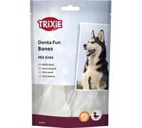 Trixie Os à mâcher Denta Fun – Peau de bœuf farcie au canard – 2 pièces 10 cm 70 g – Sans gluten