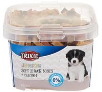 TRIXIE friandises pour chien Junior Soft Snack Bones au calcium, 140 g - friandise savoureuse à la viande pour chiots, sans sucre ajouté - idéal pour l'entraînement & récompenser
