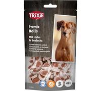 Trixie Friandises pour Chien Premio Fish Chicken Rolls - friandise savoureuse à la Viande de Poulet, sans Sucre ajouté ni Gluten 75 g - 31535