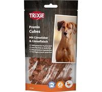 Trixie Friandises pour Chien Premio Goose Liver Cubes - friandise savoureuse à la Viande d’oie, sans Sucre ajouté ni Gluten 100 g - 31867