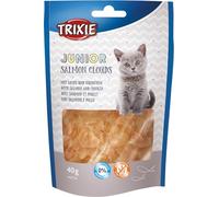 Trixie Friandises pour chat Junior Saumon Clouds sans gluten, sans sucre ajouté – 140 g