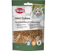 TRIXIE Friandises savoureuses pour Chat Mini Cubes - Blanc - 50 g