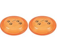 TRIXIE - Frisbee Dog Activity Disc pour Chien résistant aux morsures ø 19 cm - Coloris aléatoire (Lot de 2)