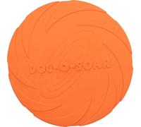 Trixie Disque volant Frisbee 22 cm en caoutchouc naturel, idéal pour jeux de rapport, orange
