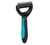 Trixie démêleur pour pelage – coupe les nœuds – dents épaisses 1 cm – lisse – 7×18 cm – Noir/Bleu