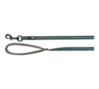 TRIXIE Fusion Bracelet de Suivi en Caoutchouc M-XL, 15 m/17 mm, Graphite/Bleu océan