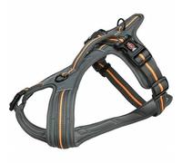 Trixie Fusion Harnais de Voyage en Nylon Graphite/Papaye Taille S-M 45-54 cm/20 mm