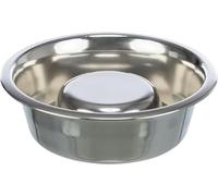Trixie Slow Feeding Gamelle En Acier Inox 1,1l/ø 21cm 1 Pièce