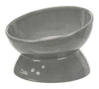 Trixie Gamelle Augmentée En Céramique - Xxl - 0,35 L - Ø 17 Cm - Gris - Pour Chien